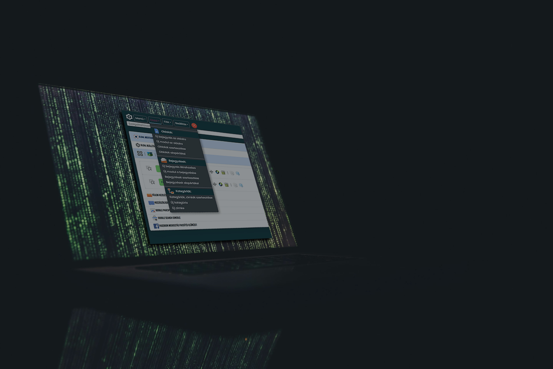 A kész weboldal bármikor átszerkeszthető és bővíthető. Programozó tudás nélkül, letisztult, egyszerű és mégis teljes körű szerkesztővel!